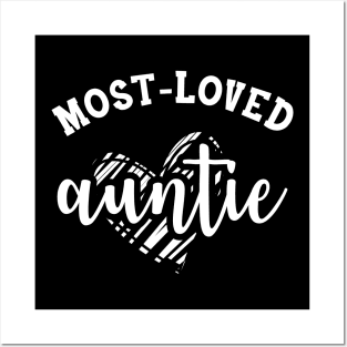 Auntie - Most loved auntie Posters and Art